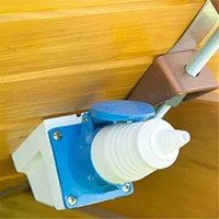 Вводная розетка ССИ-113, вилка ССИ-0113, допустимый ввод - 3.5кВт