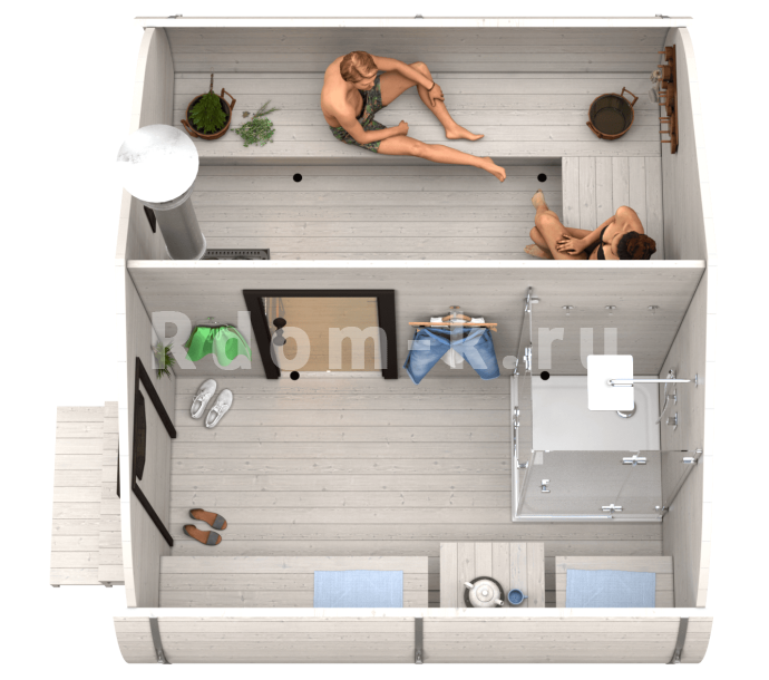 Баня «3.0-2» 4х3м