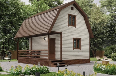 Дачный дом «Ива» ЛК 6х6