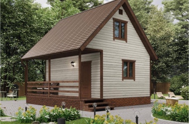 Дачный дом «Ива» 6х6