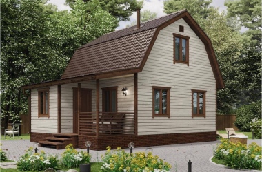 Дачный дом «Калина» ЛК 6х6