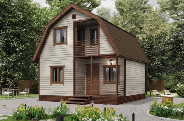 Дачный дом «Рябинка» 6х6
