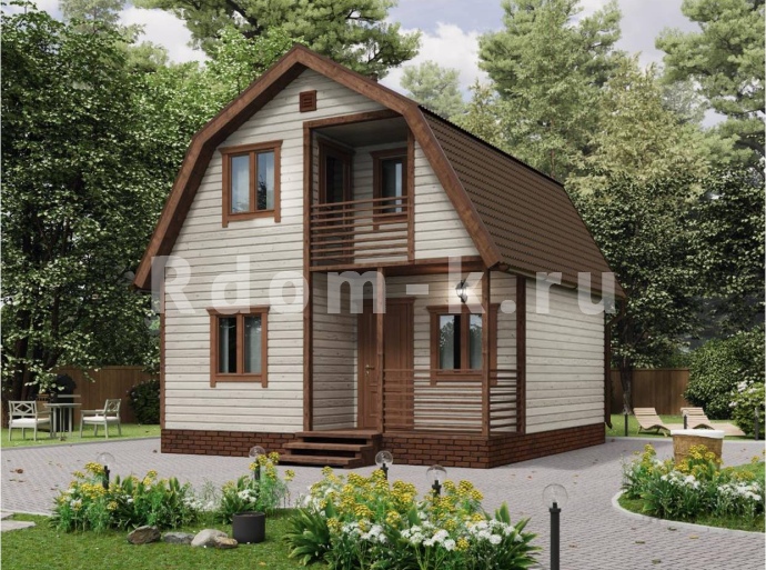 Дачный дом «Рябинка» 6х6