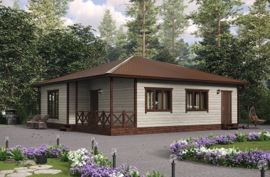 Коттедж 10х10м «Гринёв»