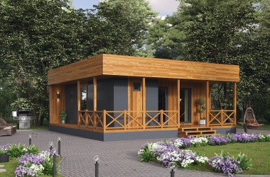 Коттедж 6,5х8м «Пушкин»