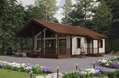 Коттедж 12.7х7.4м «Шуберт»