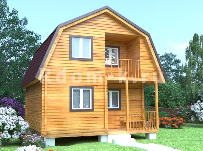 Брусовой дом «Рябинка» 6х5