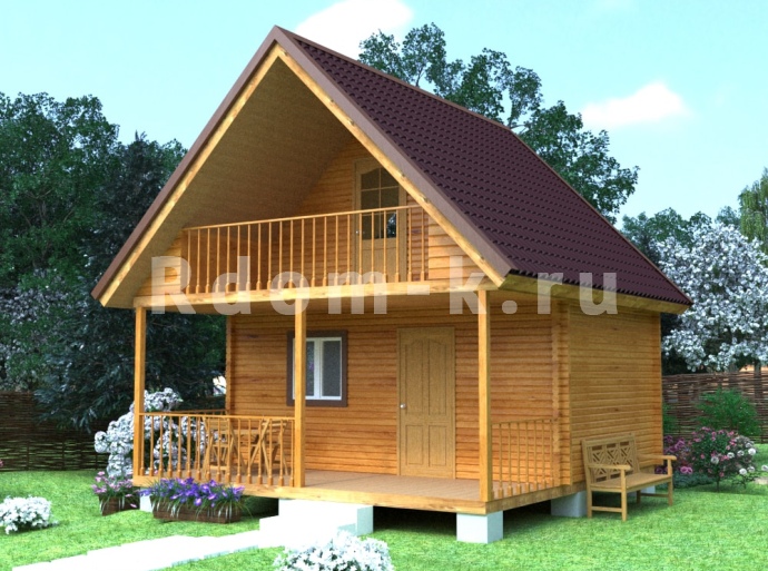 Брусовой дом «Теремок» 6х6