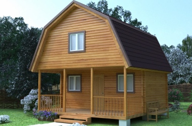 Брусовой дом «Отдых-2» ЛК 6х6