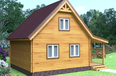 Брусовой дом «Богатырь» 6х6