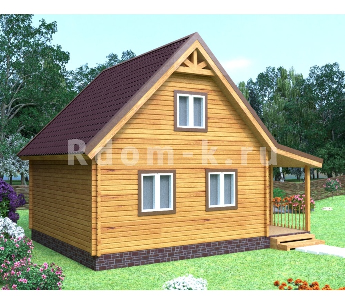 Брусовой дом «Богатырь» 6х6