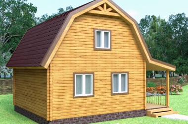 Брусовой дом «Классика» ЛК 6х6