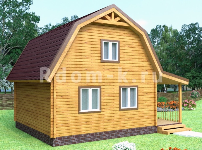 Брусовой дом «Классика» ЛК 6х6