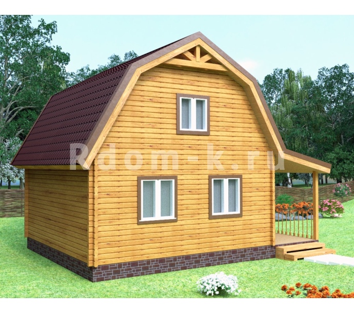 Брусовой дом «Классика» ЛК 6х6