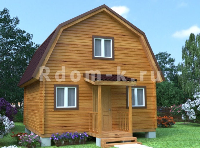 Брусовой дом «Классика» ЛК 6х6