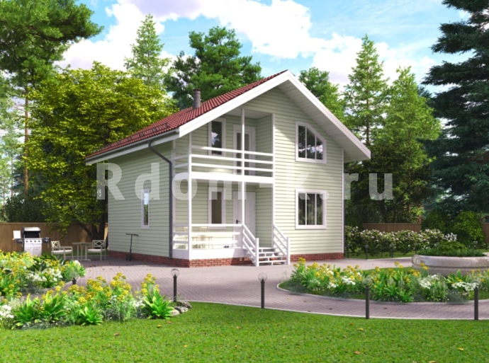 Коттедж 7.7х7.5м «Есенин»