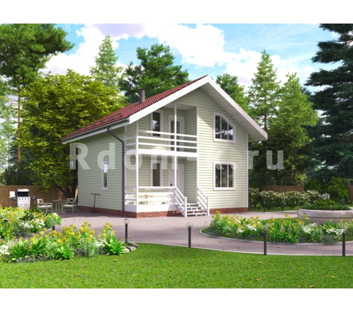 Коттедж 7.7х7.5м «Есенин»