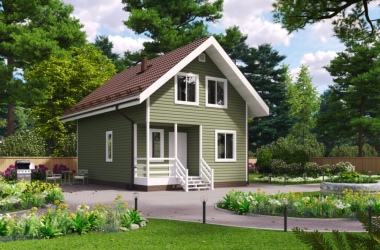 Коттедж 6х9м «Тютчев»