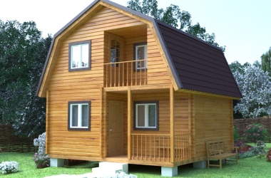 Брусовой дом «Рябинка» 6х6