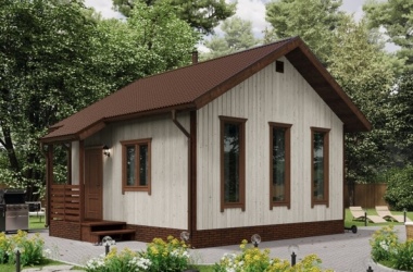 Дачный дом «Вертикаль» 6х6