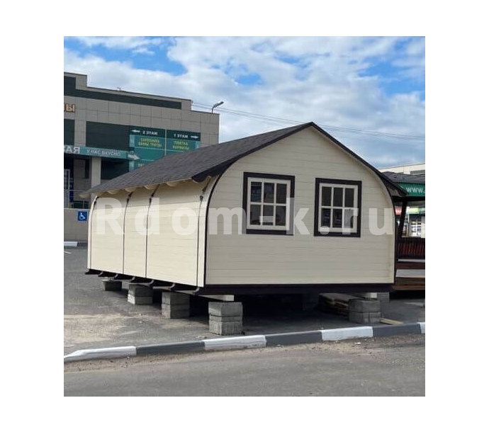 Тыльная сторона домика Анника-С/У 4x6