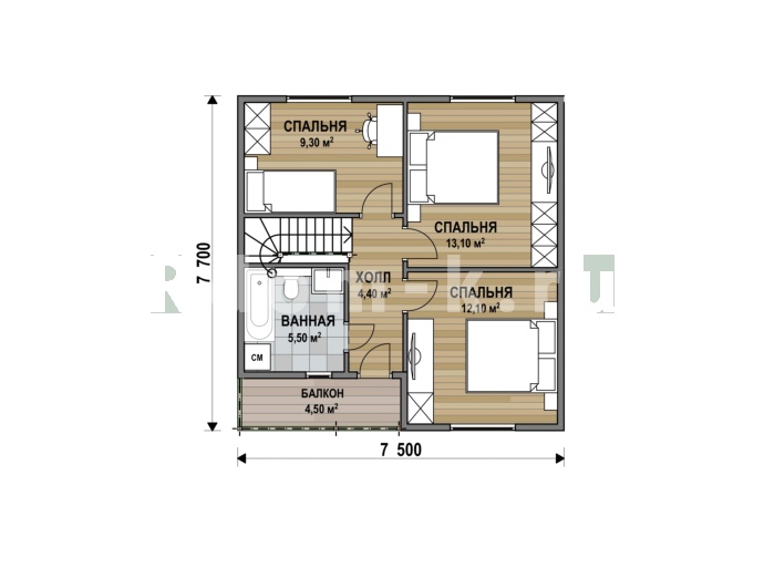 План 2 этажа 