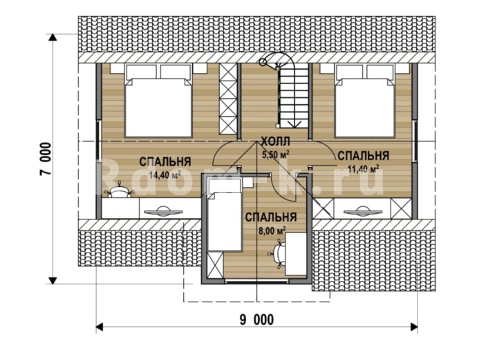 План 2 этажа 
