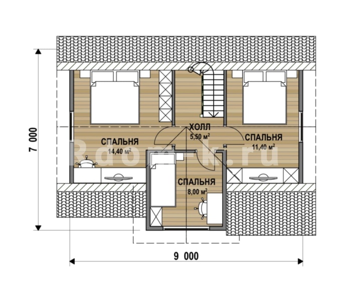 План 2 этажа 