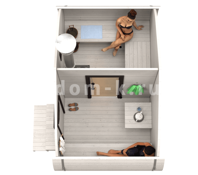 Баня «2.3-1» 4х2,3 м