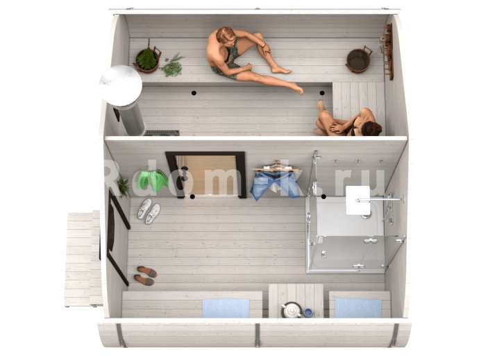 Баня «3.0-2» 4х3м