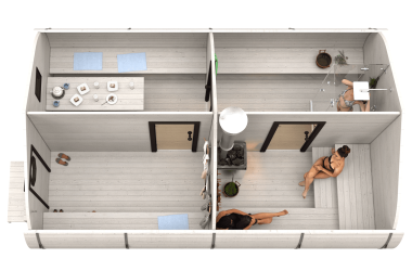 Баня «6.0-2» 4х6м