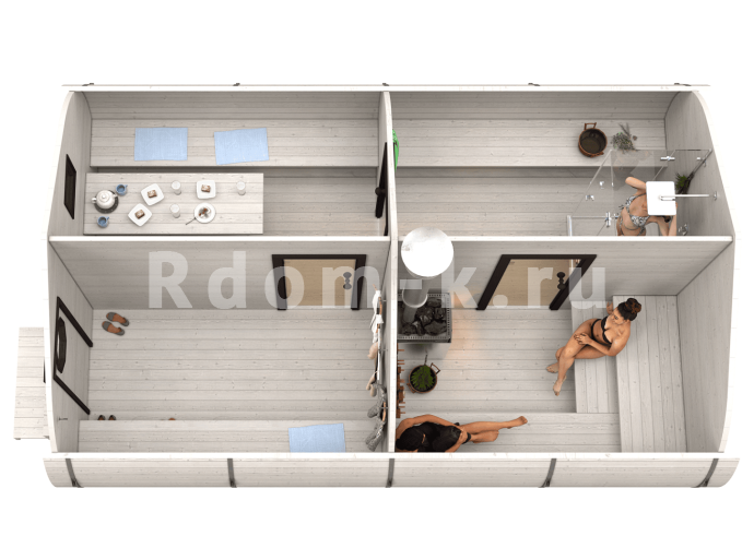 Баня «6.0-2» 4х6м