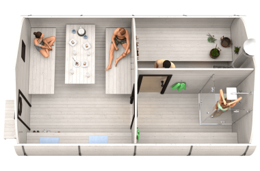 Баня «6.0-3» 4х6м