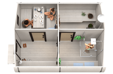 Баня «4.5-4» 4х4,5м