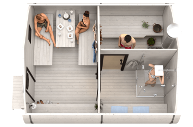 Баня «4.5-5» 4х4,5м