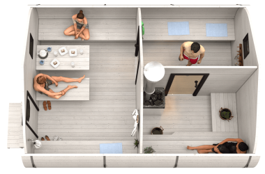 Баня «5.0-2» 4х5м