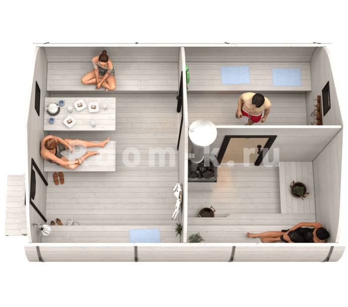 Баня «5.0-2» 4х5м