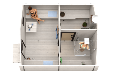 Баня «4.0-1» 4х4 м