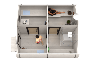 Баня «4.0-2» 4х4м