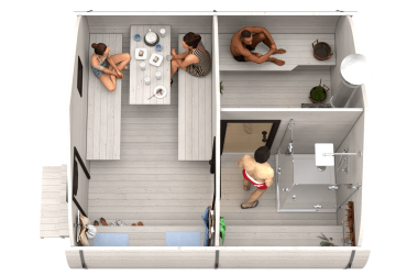 Баня «4.0-4» 4х4м