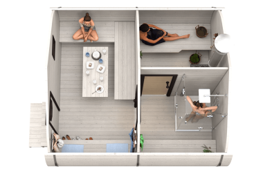 Баня «4.0-5» 4х4м