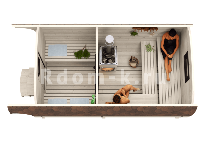 Квадробаня «Классик-3» 5,25м