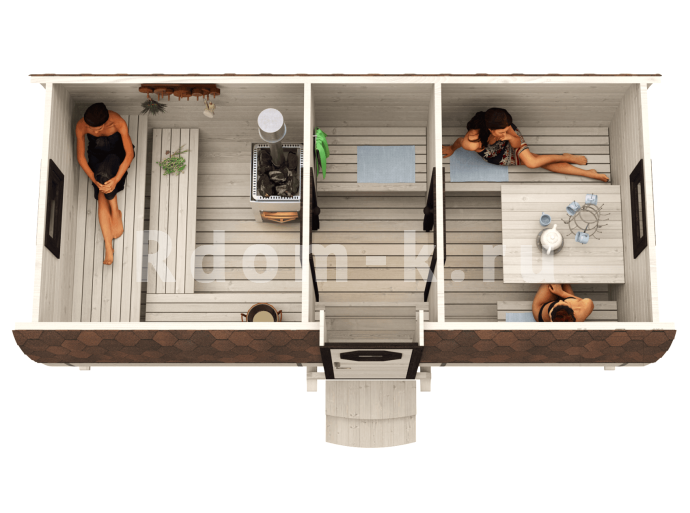 Квадробаня «Оптим» 5м