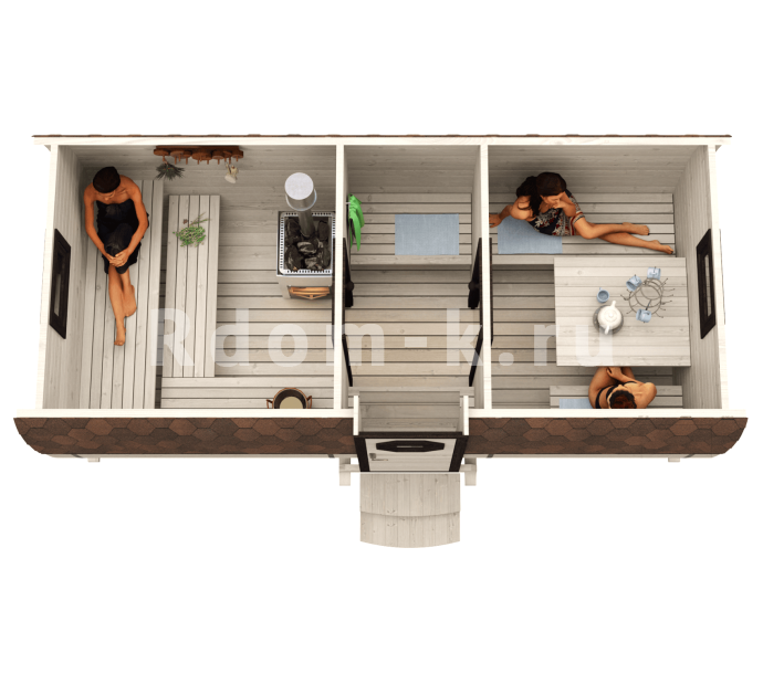 Квадробаня «Оптим» 5м