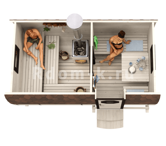 Квадробаня «Френд» 4м