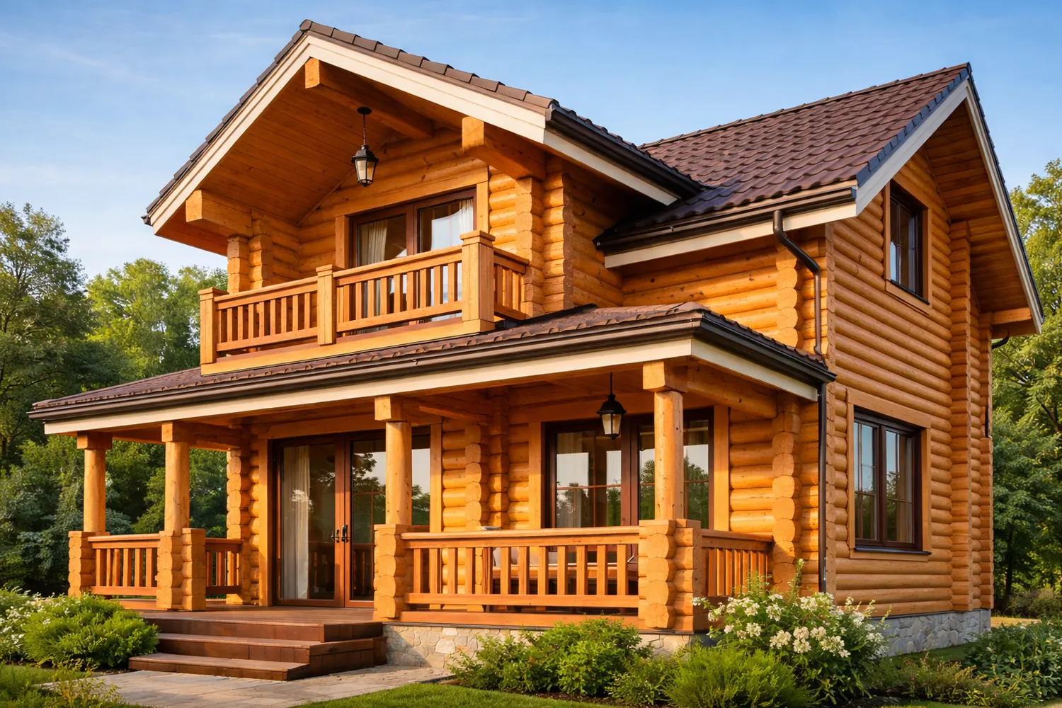 Дом из бруса камерной сушки