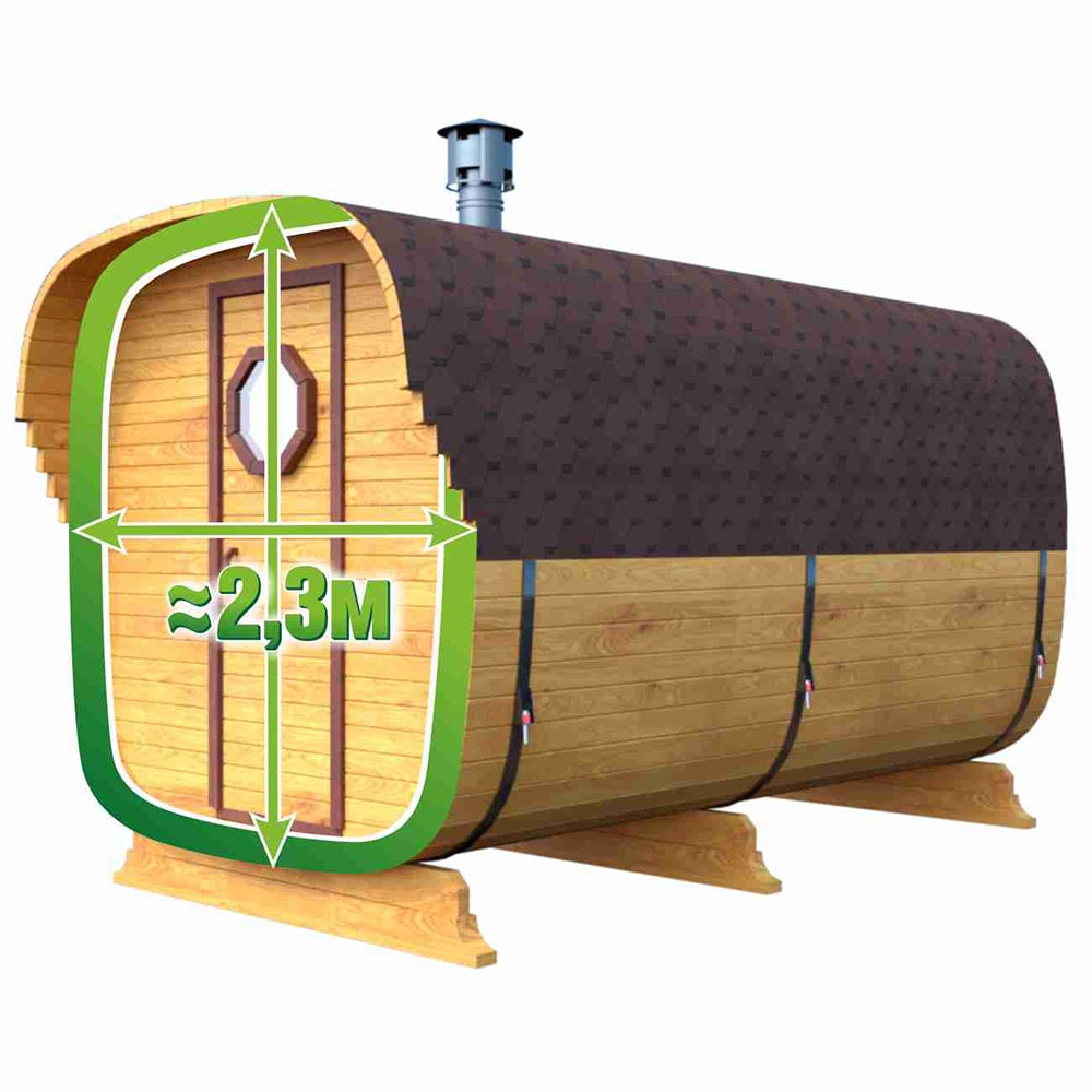Для комфорта клиентов мы выбрали самый оптимальный диаметр 2.3м