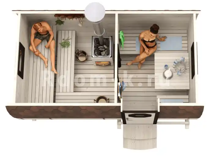 Квадробаня «Френд» 4м