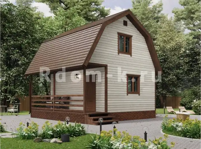 Дачный дом «Ива» ЛК 6х6