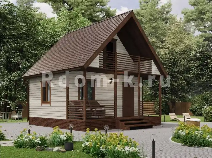 Дачный дом «Теремок» 6х6